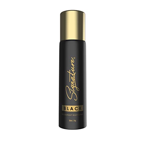 Image of Signature Black Deodorant Body Spray - 50 ml| For Men & Women| Elegant & Distinctive Fragrance|Long Lasting |Fights body odour|Skin Friendly Deo|Everyday Use|Pack of 1