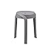 Hocker Stapelhocker Sitz Stapelbar Stuhl Kunststoff Schemel Praktisch Rund ERIC Farbe Grau