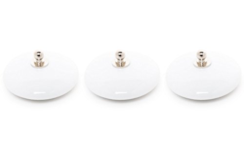 ABC_baño Tapón Lavabo Porcelana 3 Unidades Blanco