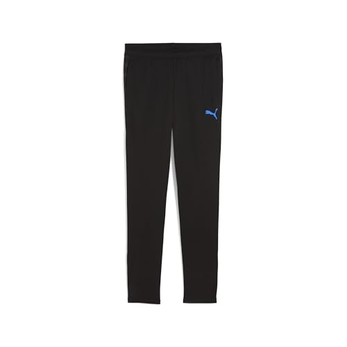 Puma Kids Individual Cup Tracksuit Bottoms Juniors Black/Blue 11-12 Years