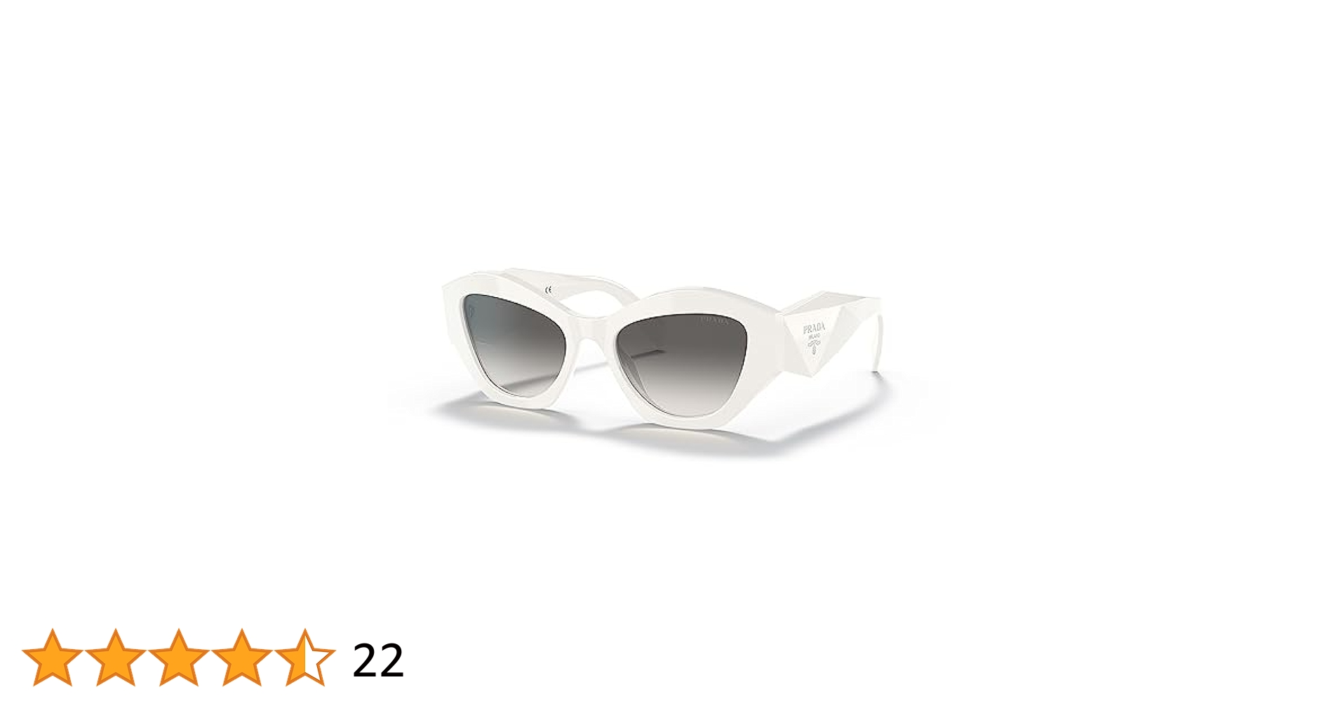Amazon | Prada PRADA SYMBOLE PR 07YS 女性 サングラス WHITE