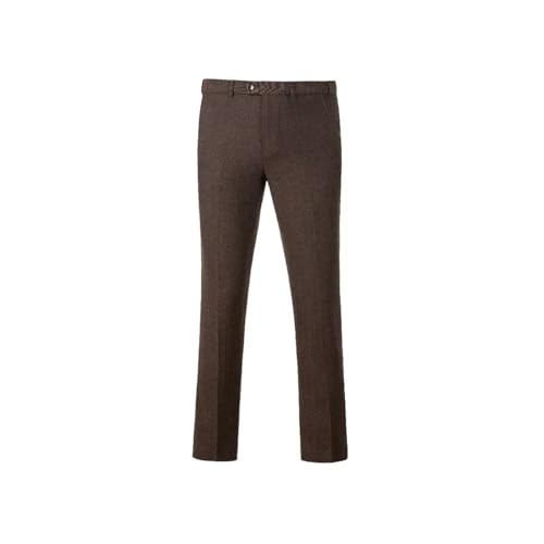 Wool Blend Tweed Boys Dress Pants Flat Front Slim Fit School Uniform Pants for Kids 2-20