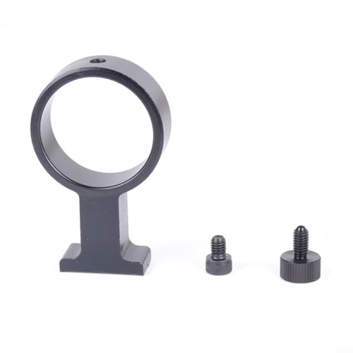 Glewi C-Mount Monoculaire pour bague adaptateur 42 mm 50 mm en alliage d'aluminium support de mise au point pour microscope caméra support 120X 180X 300X...