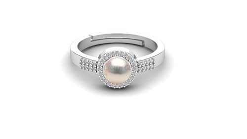Bague argent sterling et perle de 4,5 carats un bijou de prestige