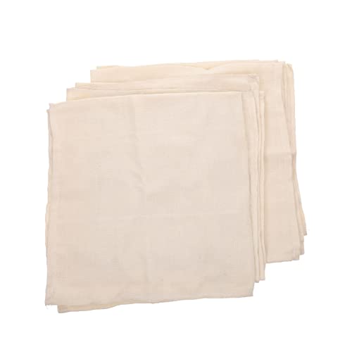 KICHOUSE 4piezas Tela De Algodón Reutilizable Estopilla Dobladillo Para Tofu Queso Leche De Filtrado Fino