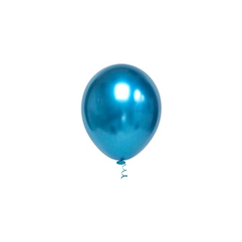 Balão, Riberball, Bexiga, Redondo, Nº 5, Platino Azul, Pacote com 25, Modelo: 1009005050025