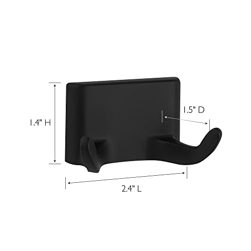 Image of Millbridge Double Robe Hook in Matte Black