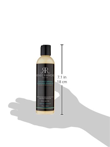 Miniatura 10 de Renee Ramore Champú limpiador hidratante con infusión de coco fortificado para reponer, humedecer, alisar el cabello, controlar el encrespamiento,