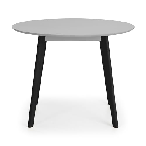 Julian Bowen Casa Round Dining Table - Grey/Black - Image 4