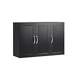 Haotian Mueble para Baño Gabinete para Baño Mueble de Pared Cocina con Estantes Ajustables Almacén para Cocina Flotante...