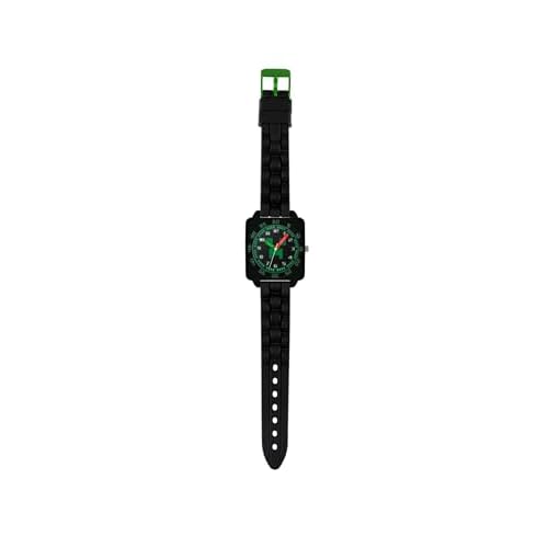 Minecraft Reloj Analógico para Chicos de Cuarzo con Correa en Silicona MIN9011