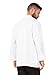 Chef Works Men's Le Mans Chef Coat, White, Medium