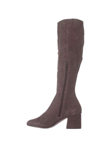 Steve Madden Womens Hero Leather Closed Toe Knee High, Taupe Suede, Size 5.5