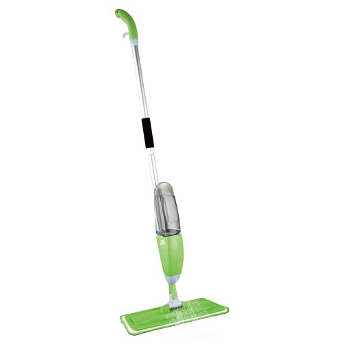 ARSUK Bodenwischer mit Sprühfunktion, Nachfüllbare 600ml Flasche und 2 Ersatzpads für schnelles Reinigen von Holz, Marmor, Laminat und Fliesen – Bild 4