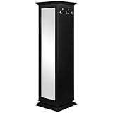 Coaster Furniture Coaster Casual Black Accent Cabinet with Storage Shelves Cork Board and Mirror...