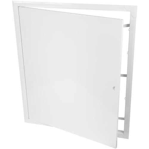 Panneau d'accès mural en métal blanc rigide pour cloison - 2