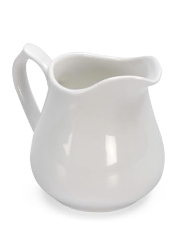 Image of Small White Bone China 125 ml Sauce Boat or Gravy Creamer Milk Pot Microwave and Dishwasher Safe (125 ml)