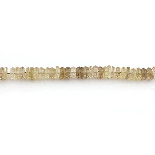 Lemon Quartz rondelle 10mm perles naturelles Quartz Fumé pour création bijoux DIY