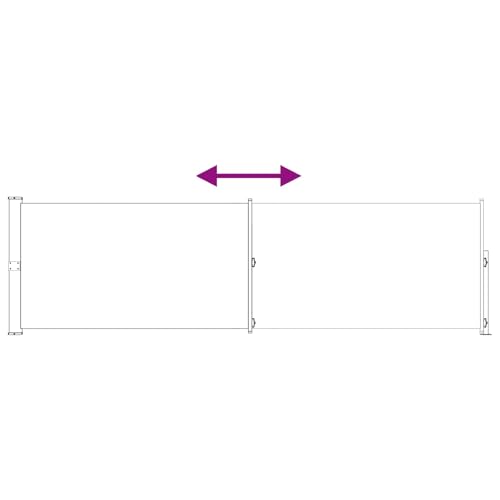 Store latéral anti-vis-à-vis extensible anthracite pour grand balcon et cour - 6