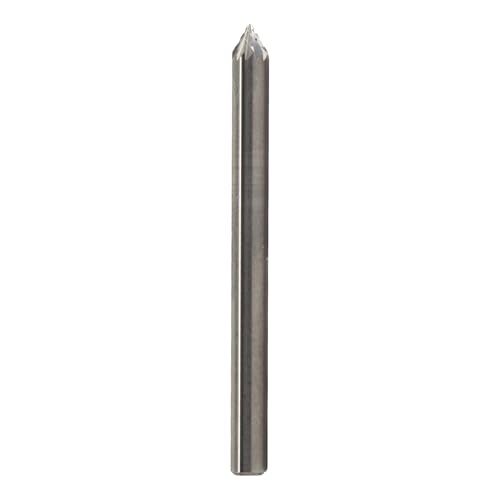 Drill America SJ-81 Carbide Burr/Rotary File 60 Degree Included Angle Double Cut for Die Grinder 3/16" Dia. x 3/16" Cut Length with 3/16" Shank and 2" Overall Length, DUL Series