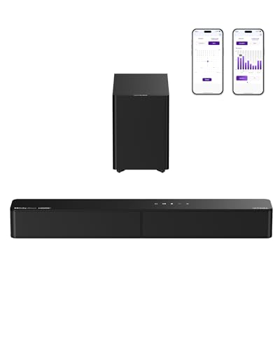 ULTIMEA 2.1 Soundbar mit kabellosem Subwoofer, Dolby Atmos, VoiceMX, BassMX, Soundbar für TV Geräte, 240W Spitzenleistung, App-Steuerung, HDMI eARC, Optisch, Bluetooth® 6.0, Poseidon M40, Modell 2026