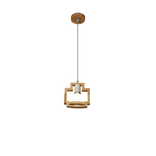 Lustre salon bois plafonnier robuste E27 résout le manque de luminosité
