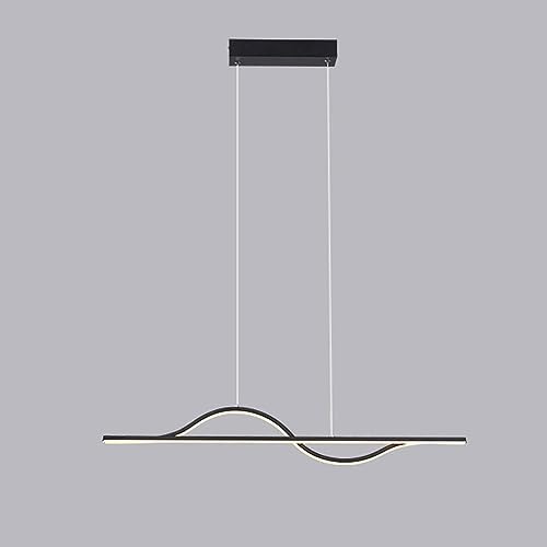 Lustre LED suspendu au design minimaliste et finitions soignées pour salon contemporain