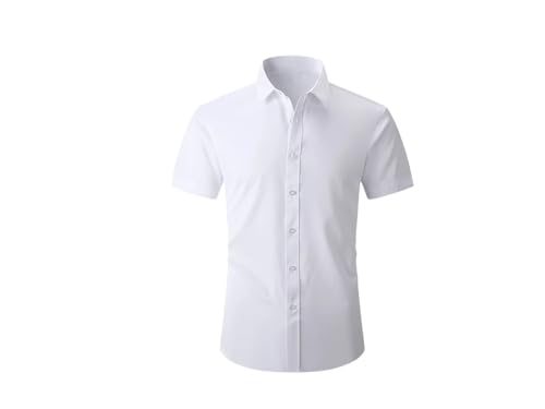Chemise décontractée coupe ajustée blanche pour homme actif