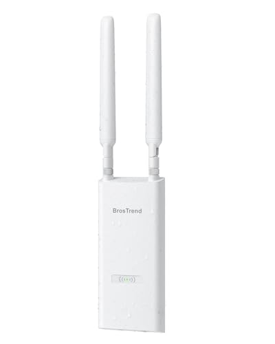 BrosTrend AC1200 Access Point Esterno Potente Lunga Portata, IP65 Outdoor Access Point WiFi con...
