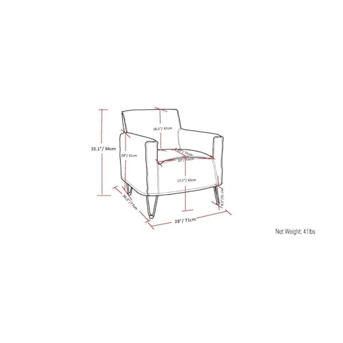 Sillón Estilo Moderno Gris con Estructura Metálica miniatura 3