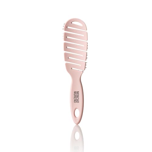 Pig Sticker brosse rose écologique pour démêler les cheveux délicats