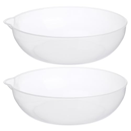 Lurrose 2pcs Measuring Bowl for Scale: Food Weighing Bowl - Digital Measuring Mini Scale Cup - Pan Tray for Weigh Boats