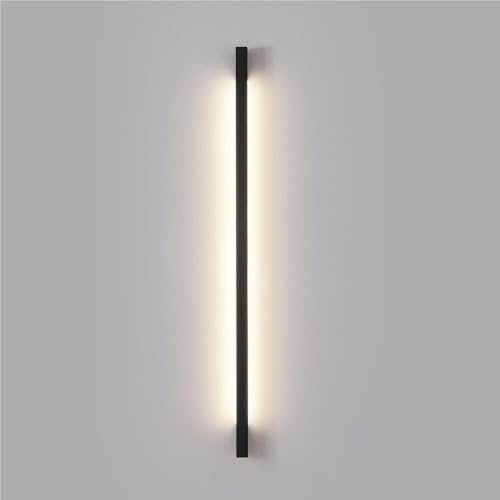Luminaire de salon ZR98US long bandeau LED noir de 100cm pour escalier
