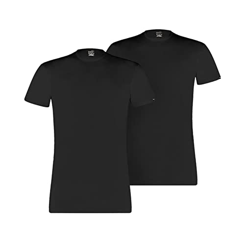 PUMA Herren Puma Basic Men's Crew Neck T-shirt (2 Pack) Underwear, Schwarz, M EU