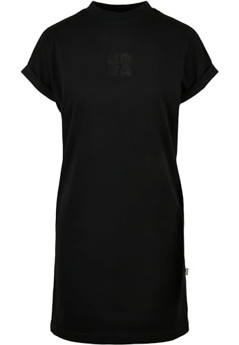 Urban Classics Vestido de Camiseta Estampado de Manga Corta para Mujer, Negro/Negro, XXL