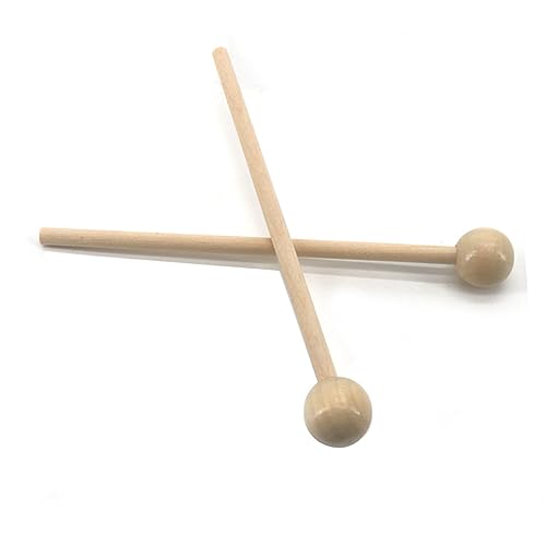 Par de baquetas de madera con agarre cómodo miniatura 3