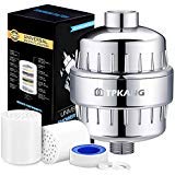 HSheng TPK 15-Stage Replacement Shower Water Filter Cartridges with Vitamin C for Hard Water - Compatible with Universal Shower Heads and Handheld Shower Reduces Dry Itchy Skin, Dandruff, Eczema