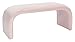 SAFAVIEH Home Collection Tenko Modern Light Pink Velvet Bench (Fully Assembled) BCH1300C