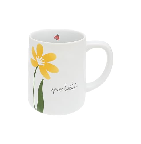 Pavilion Gift Company - Special Sister - 17 Oz Coffee Mug Tea Cup Sissy Sibling Sister-In-Law Floral Spring Drinkware
