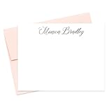 Scripted Personalized Stationary Note Card, Personal Stationery Set with Envelope, Custom Stationary Note Cards