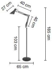 ILUMINACIÓN DE DISEÑO Designer Floor Lamp, 9W, Black photo 2