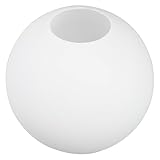 Simple et sophistiqué : le design rond et lisse de l'abat-jour en verre de ce lustre sphérique est à la fois élégant et tendance. il sert d'abat-jour blanc dépoli qui met en valeur tout luminaire de plafond
