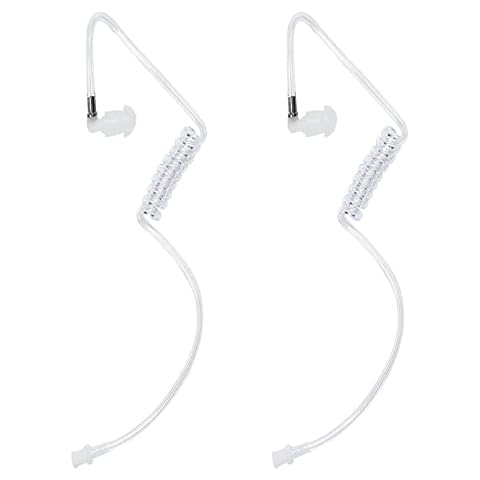 Yolipar Transparent Acoustic Tube Replacement for Two Way Radio Walkie Talkie earpiece Headset Cover