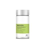 Biotin 10.000 mcg, mit Kokosnussöl, unterstützt Haare, Haut und Nägel, für Frauen und Männer,1PCS