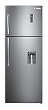 Fresh FNT-D540YT Digital Refrigerator with LG Motor and Water Dispenser, 404 Liters - Silver