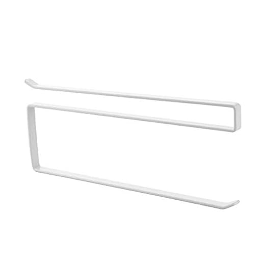 Ztoma Rollo Papel Soporte, Hierro Pintura Colgar Toalla Tejido Conservante Película Estantería, Cocina Baño Lavabo Armario Colgador para Puerta Soporte