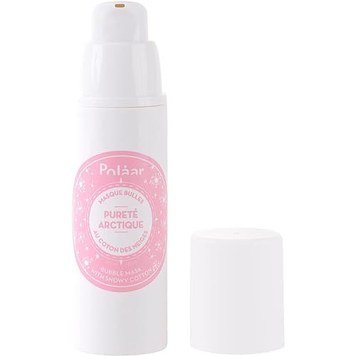 Polåar - Masque Bulles Purifiant visage Pureté Arctique au Coton des Neiges - Détoxifie, Clarifie, Resserre les pores - Toutes peaux même sensibles -...