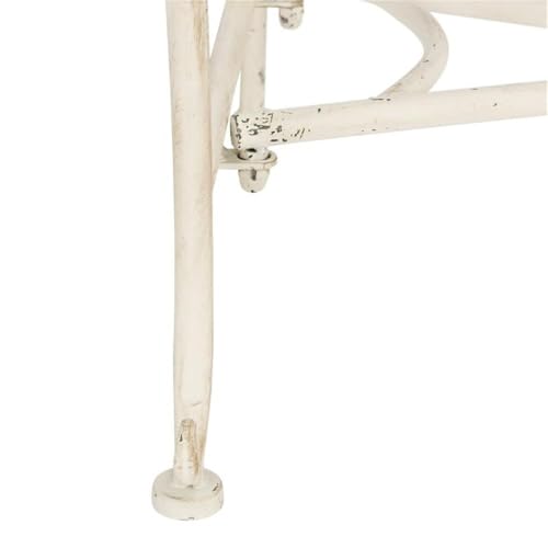 Safavieh PAT5017A Collection Adina Antique White Wrought Iron 51.25 Inch Outdoor Garden Bench thumb #8