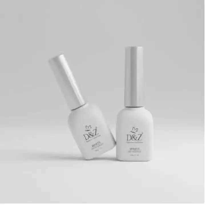 Esmalte em Gel Fashion UV/LED, Cor Branca, Kit com 2 Unidades, Acabamento Brilhante