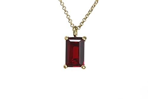 Collier en or et grenat véritable fait main pour femme chic